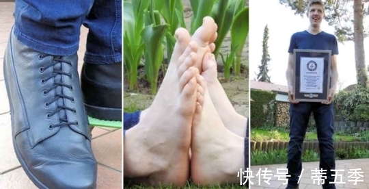 男孩 德国16岁男孩脚穿57码鞋创下吉尼斯世界纪录