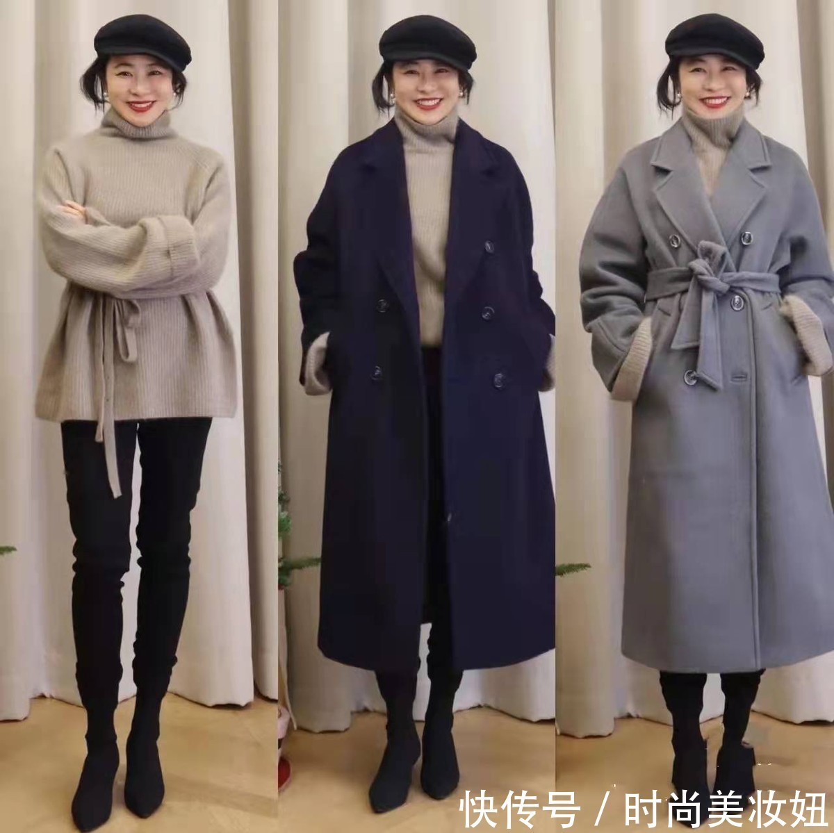 百搭 冬季衣橱必备的2种衣服,从毛衣到大衣,保暖百搭又洋气