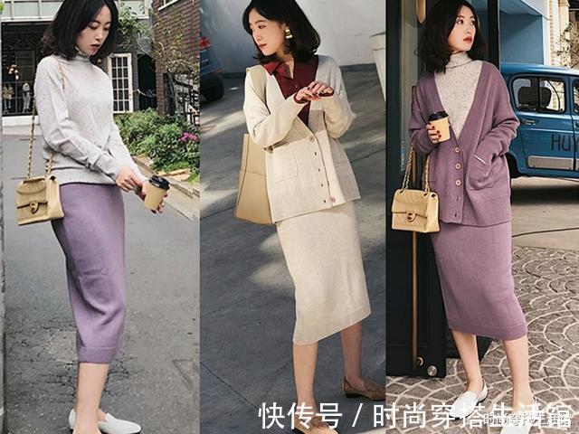 肤色|怎么把秋天的针织衫穿得优雅又时髦?这3个思路,简单到一学就会