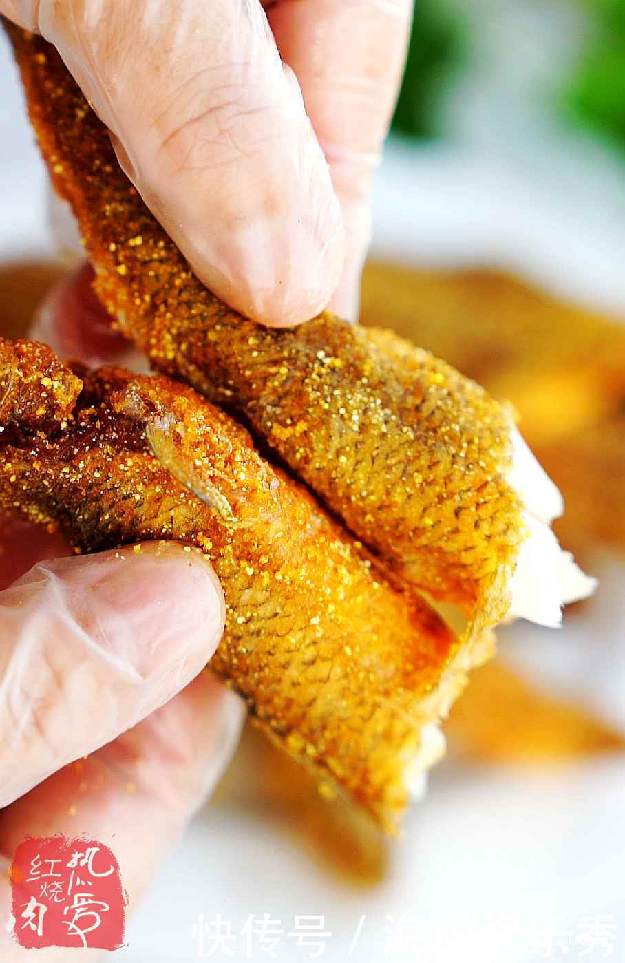 干炸鱼用淀粉还是面粉效果都不如这粉好,外表更酥脆凉了也好吃