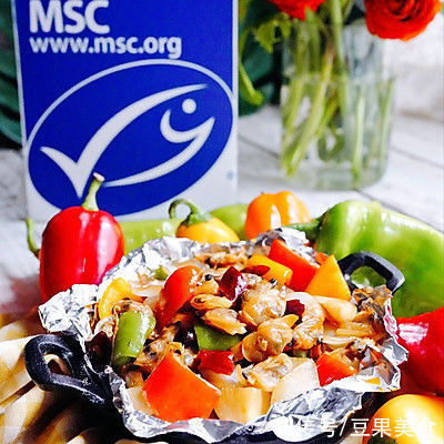 一口新年味 全家享佳味 豉椒炒花甲肉 粉紫色