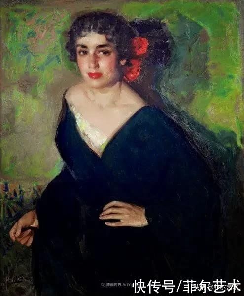 何塞·|西班牙画家何塞·克鲁斯·埃雷拉女性人物油画作品欣赏