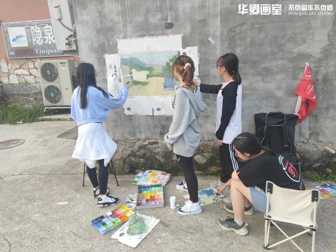 作品展#一眼沦陷这样绝美的秋色看完不得不爱!华卿国画定向班写生作品展