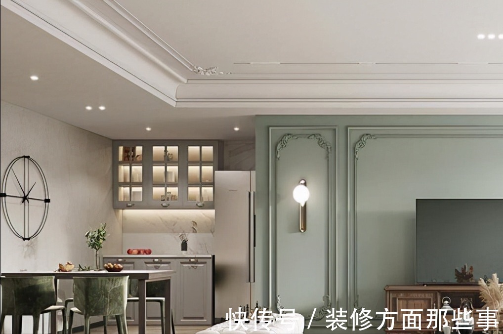 客厅|125平简单朴素欧式三居室,相互呼应,使空间完整