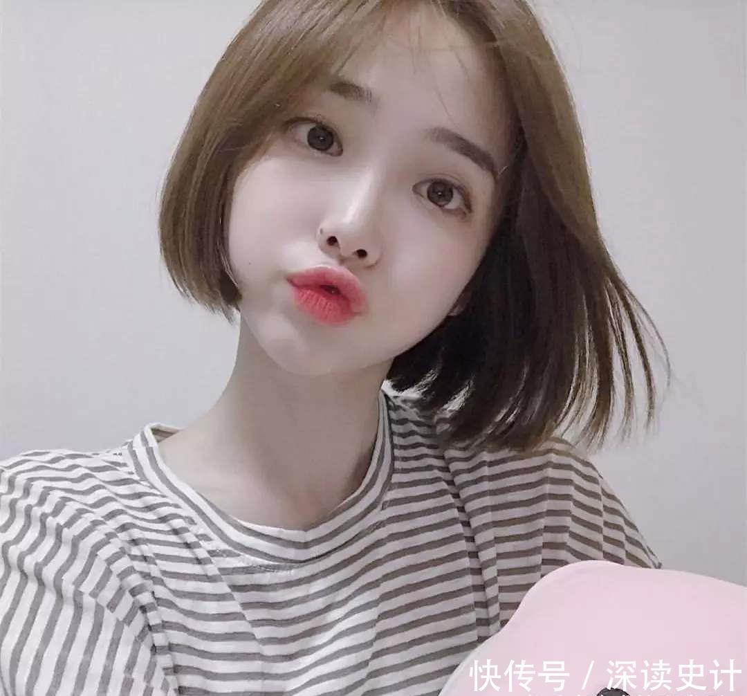 圆脸型|别总抱怨脸太圆,当你试过这款“齐脖”发型后,就知道圆脸有多美