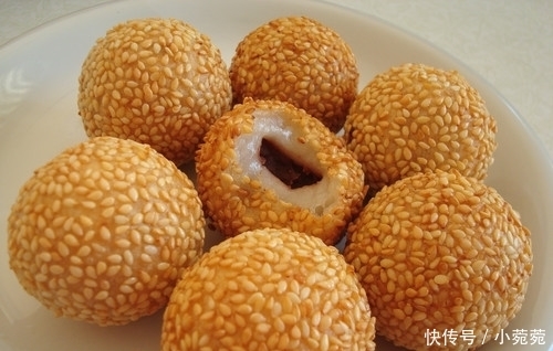 麻球|外面卖2块钱一个的麻球,在家5块钱能做一大锅,个个空心酥脆