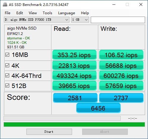 读写|国民好物速度惊人 aigo NVMe固态硬盘P7000评测