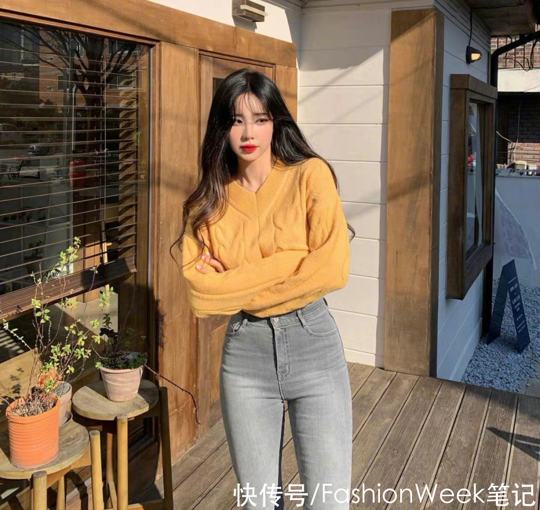 韩国欧尼出街穿搭，温柔甜美尽收眼底，学会就去炸街