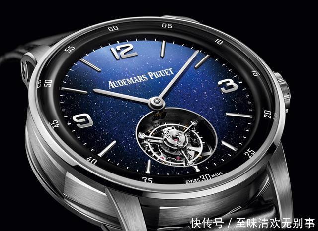 CODE 1159飞行陀飞轮，以砂金石碎片搭珐琅，呈现星空面盘