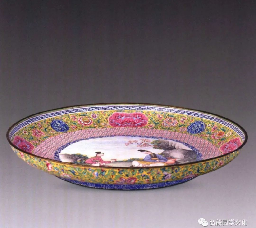 故宫珍藏宝物,极其考究的清乾隆画珐琅器,体现了高超的工艺水准