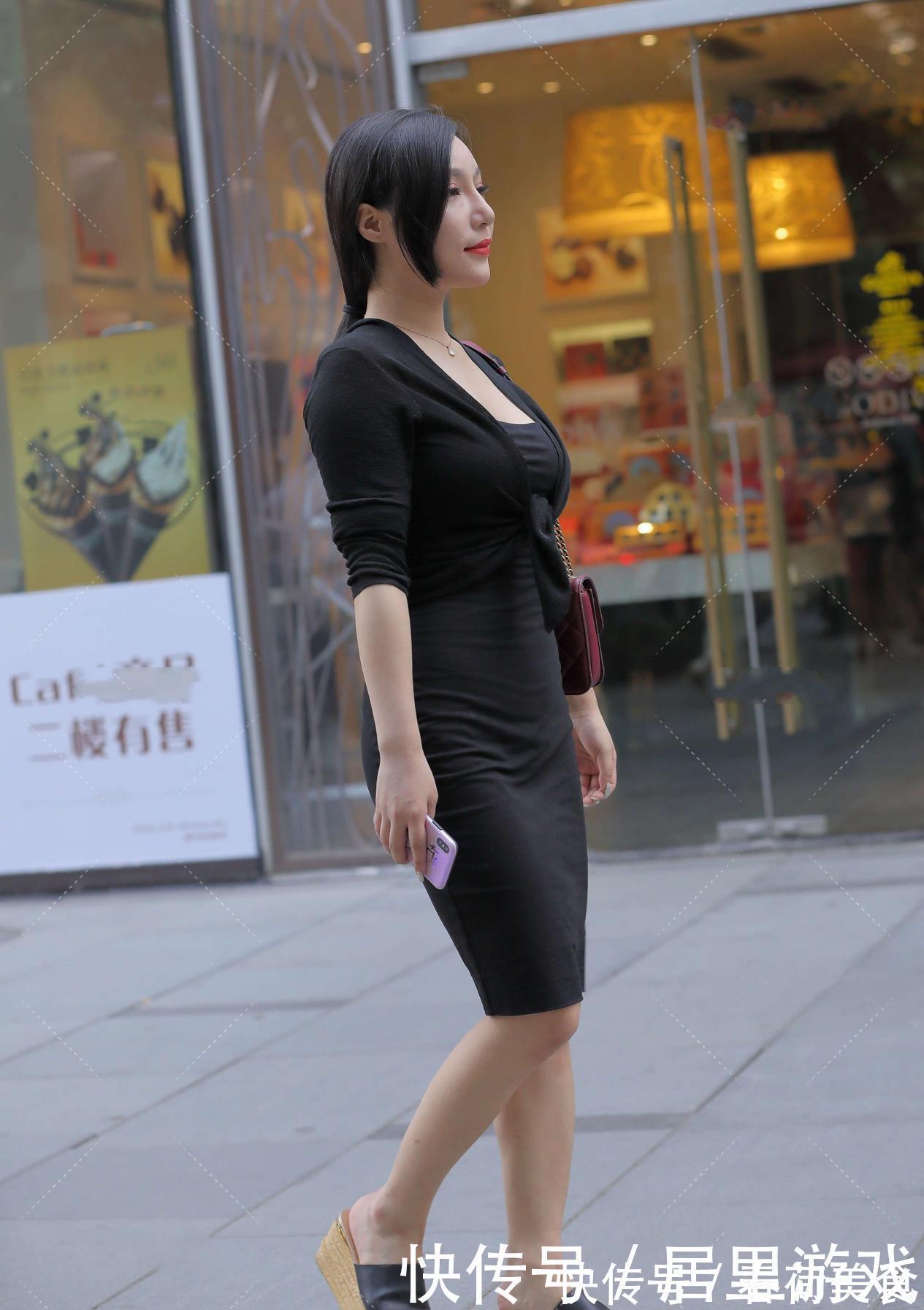 黑色|不知道穿什么衣服显成熟？黑色连衣裙凸显成熟稳重