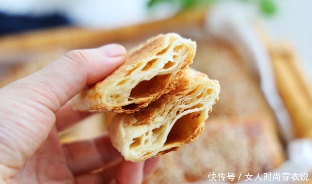 做法|家里有面粉试试这样吃,层次多又酥脆,食材简单,做法一看就会