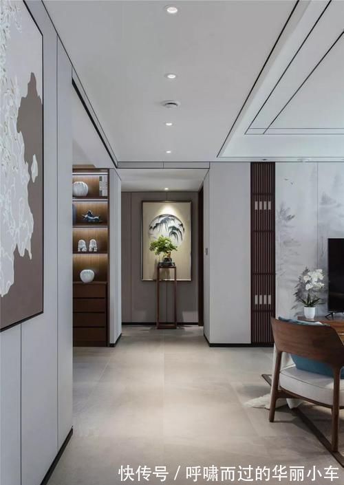 惬意|这才是新中式,150㎡诗意空间,一入户,就被客厅惊艳