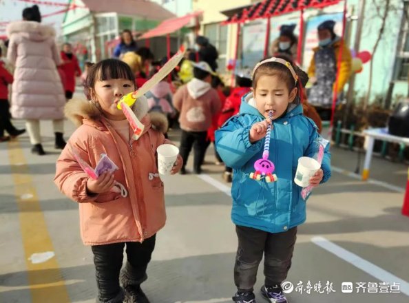 李娟#东昌府区广平镇中心幼儿园举行“迎新年，逛庙会”主题元旦活动