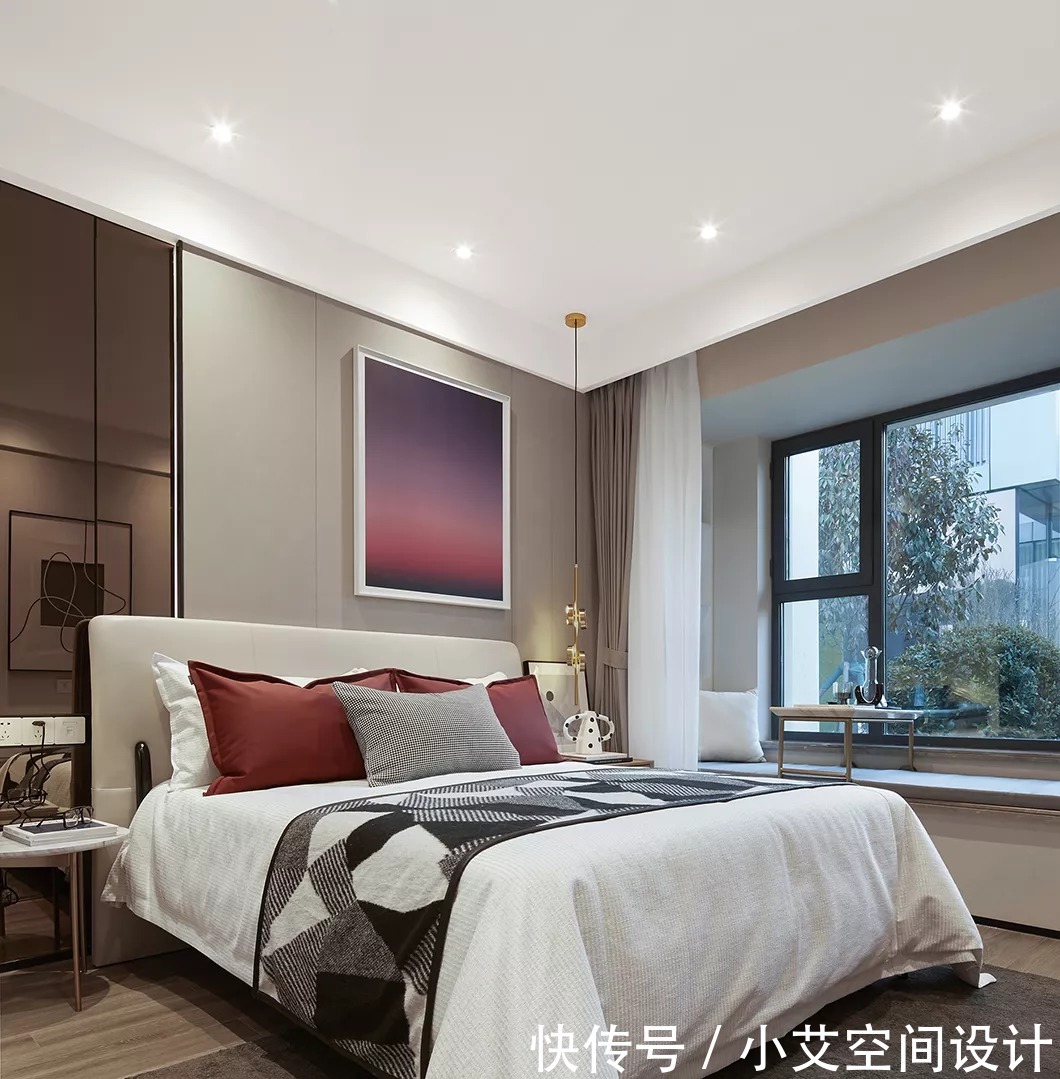 故宫红|116平软装设计,营造出安逸舒适的氛围