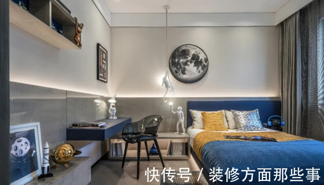 卧室|142平梦幻四居室简约内敛的色调彰显装饰效果,令人耳目一新
