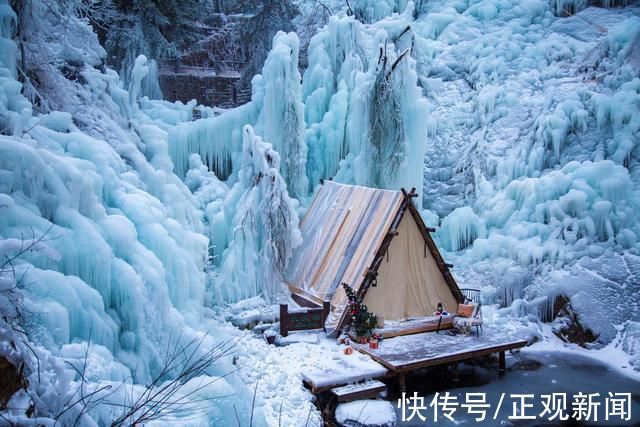 九如山|山东济南:九如山雪后银装素裹，飞瀑冰封