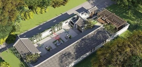 四合院|牛75万自建最美四合院,白墙黛瓦,庭院幽深,堪称传世之院