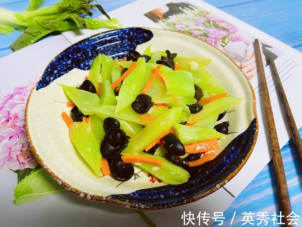 减脂餐|低油低脂素炒三鲜,美味好吃,健康营养