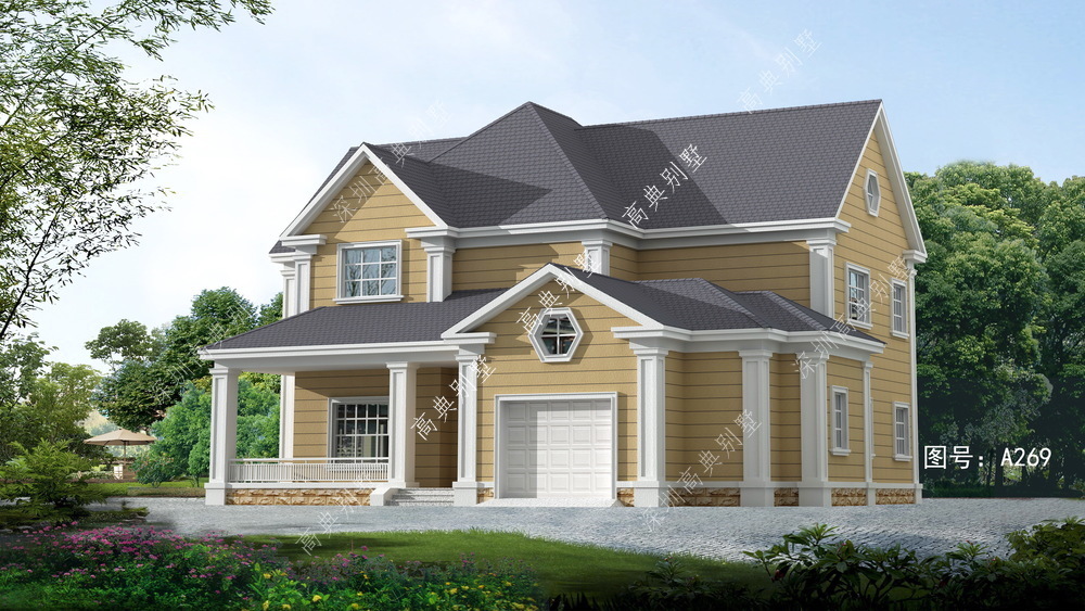 农村|这款美式小别墅,是经济实用的户型,非常适合农村建设。