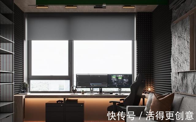 显示器|超酷的家庭办公室，充满创意的家居工作空间！