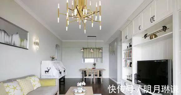 新家|终于入住新家,敢说全小区最漂亮,客厅打一排柜子,邻居都来效仿