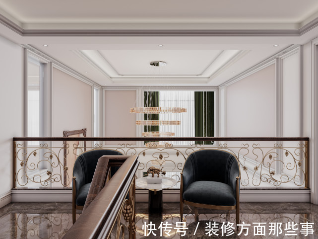 现代|491㎡现代美式,温馨粉色系客厅真是太美了
