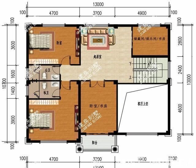 好户型|2栋宽13米左右,适合农村建的漂亮别墅,好户型就是不一样