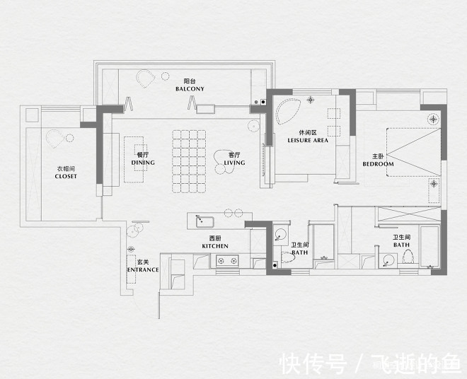客厅|摩登玩味-新青年的现代酷宅