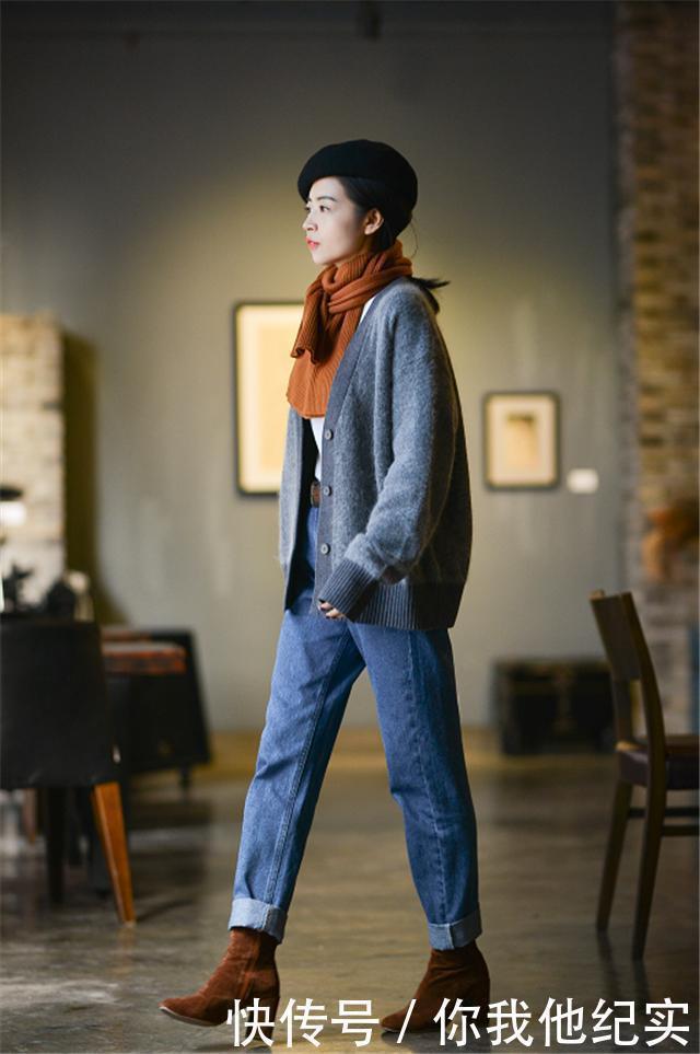 开衫|能将“毛衣”，穿得很洋气的人，才是真的时髦精