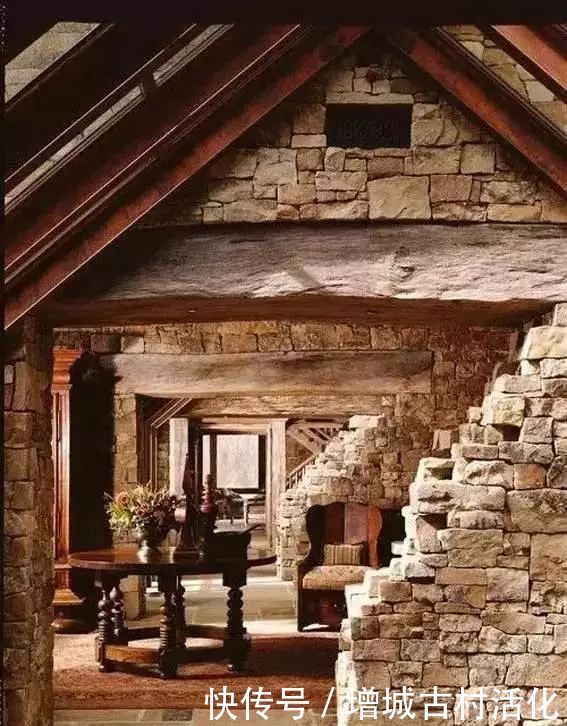 院落|一面石头墙,惊艳整个乡村院落