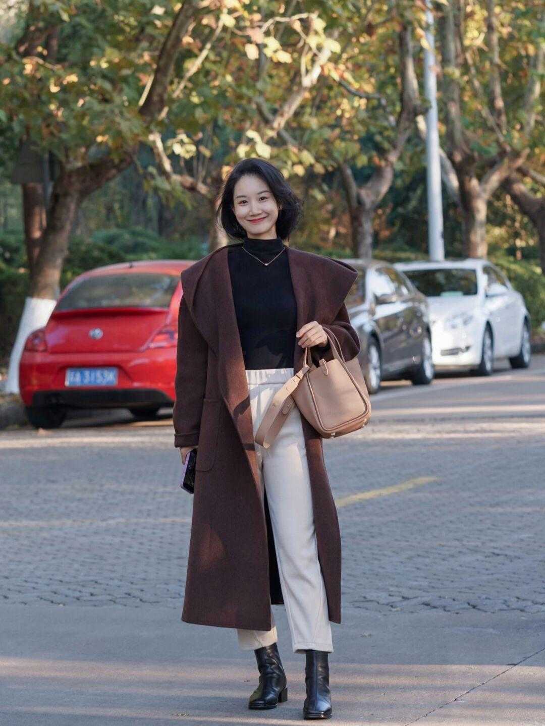 搭配|冬天的微胖女生穿搭模板,简约大方不做作,实用又很保暖