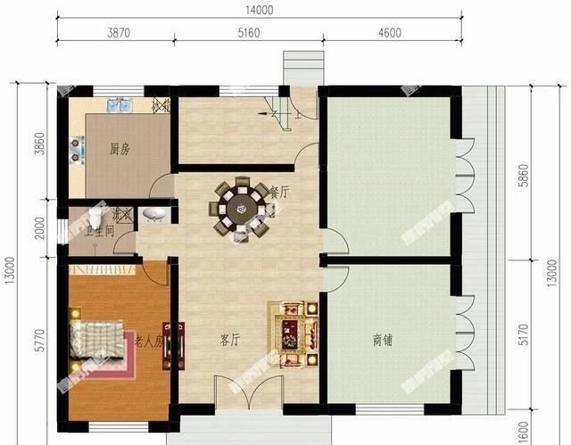 三室|两栋建在农村的叠拼别墅,每层可住一户,第一栋还带商铺