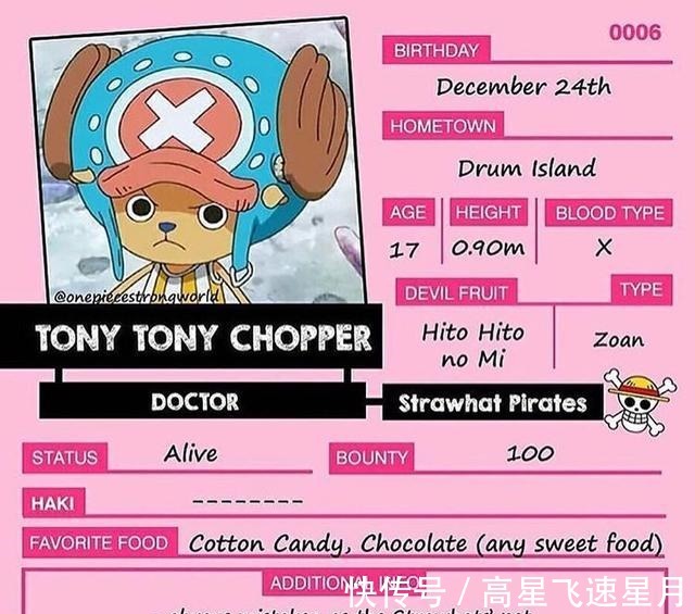 草帽海贼团|海贼王草帽团个人信息卡片公开,山治能力特殊,罗宾是理发师