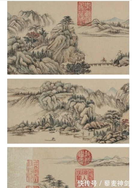山水画&雅韵网---清代画家沈映晖的山水画