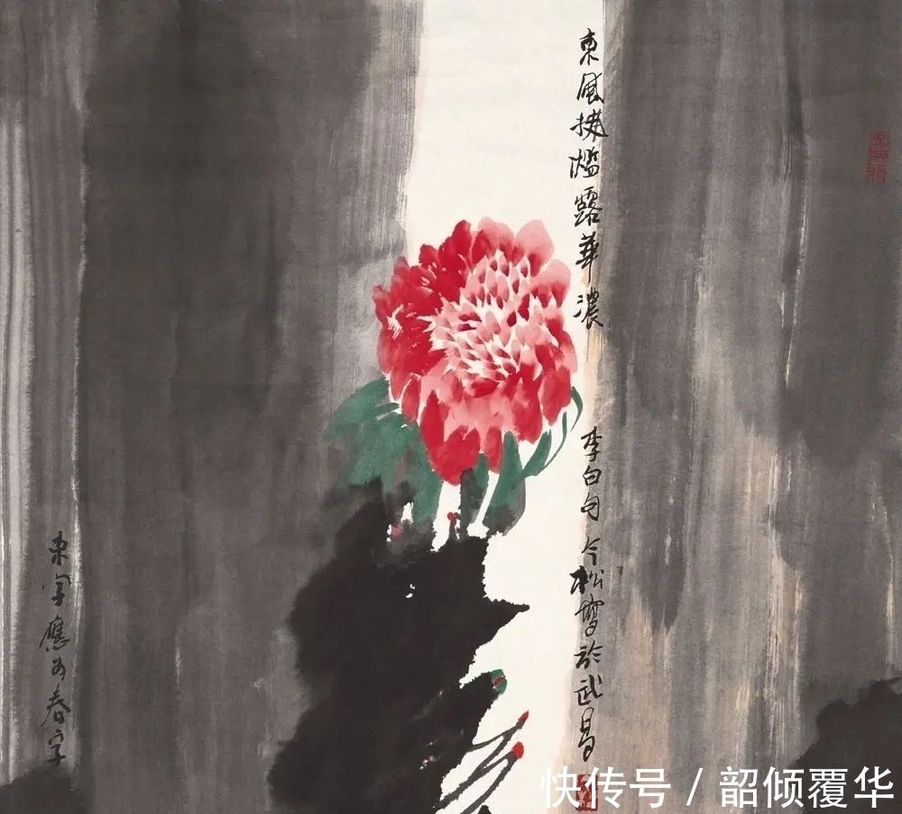 花鸟画|浓墨重彩|冯今松花鸟画