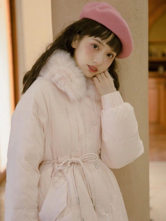 减龄|羽绒服就要穿“奶油色系”,温柔可爱还减龄,让人一秒沦陷