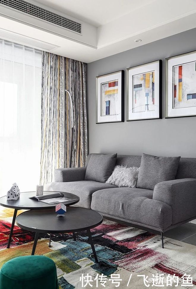 空间|97m2三居室营造清透明亮的现代空间