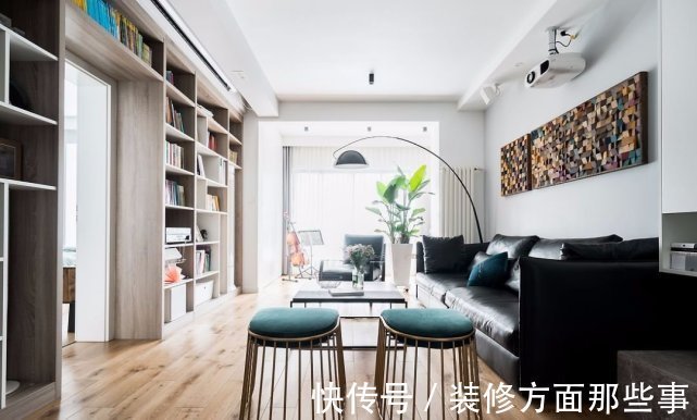 屋主家|135㎡舒适北欧风,多功能书架实用性逆天!