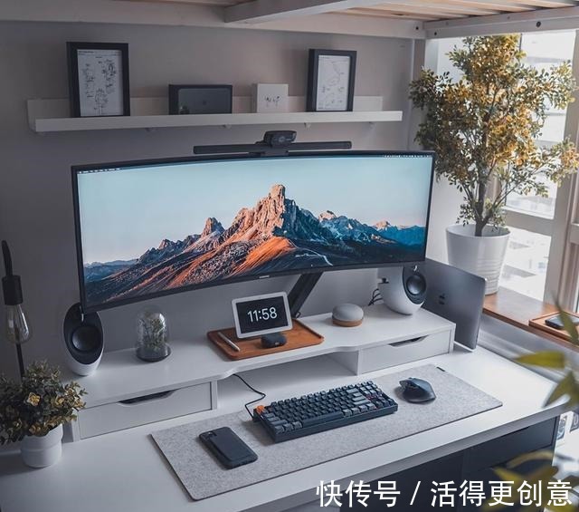 显示器|超酷的家庭办公室,充满创意的家居工作空间!
