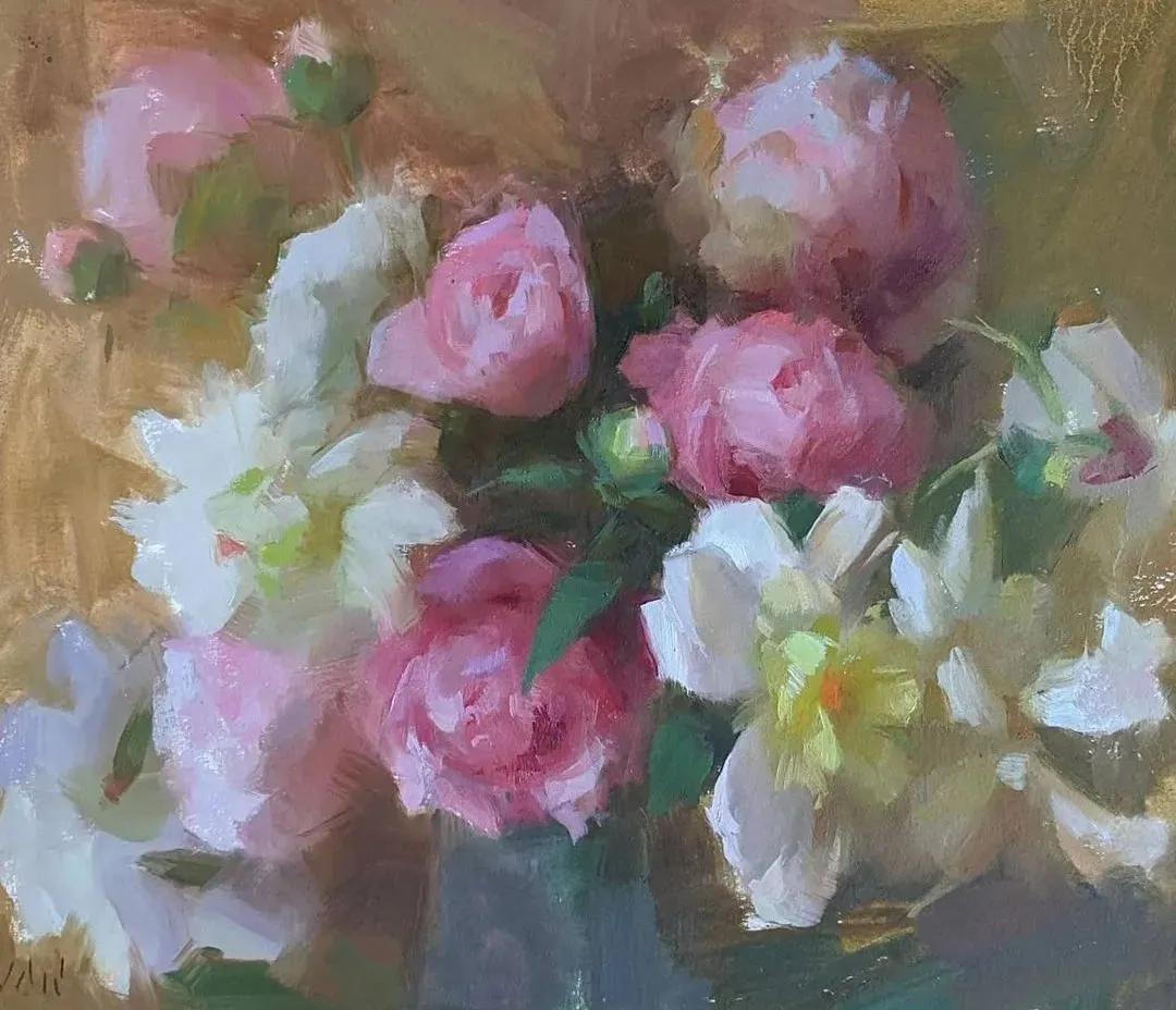 油画作品|好久没见过这么准的造型了,她的用色也超扎实!