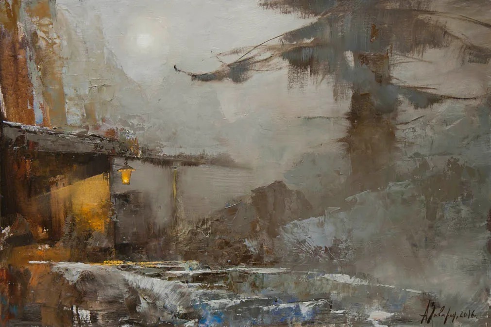 笔触@笔触率性,优雅朦胧的风景油画,迷人!