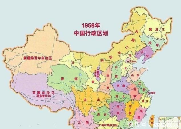 新中国至今的行政区划地图:哪个年代的行政区划最合理呢?