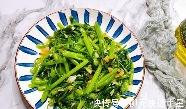 预防脂肪肝|清炒空心菜，家庭版做法，劲道美味！
