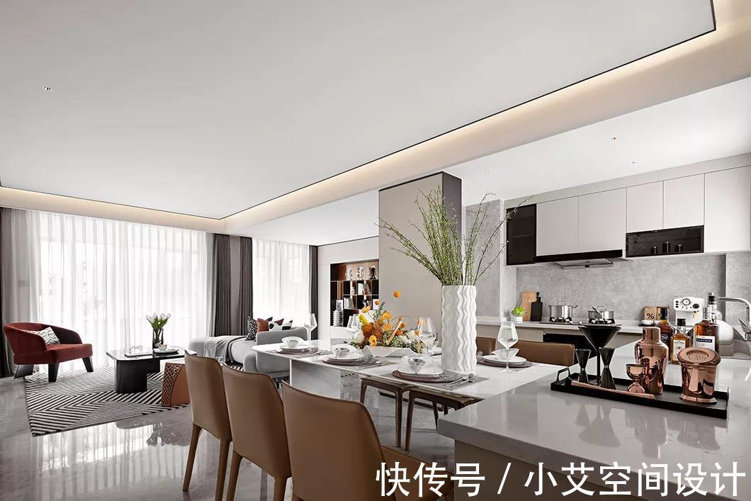 136㎡精装房软装,时尚个性,简约美!