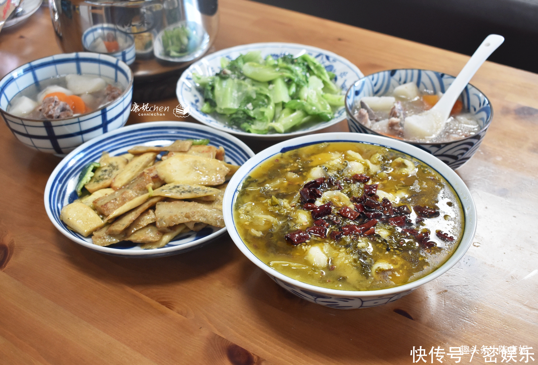 两口子6天晚餐,少主食多蔬菜,不管菜多菜少,家常便饭就是香