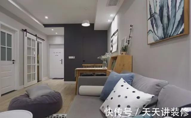卧室|55㎡的小户型竟然一点也不挤,主卧室还有个大衣帽间!