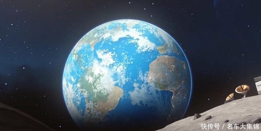 我在地球上用激光瞄准月球,多久才能在月球上看到激光圆点?