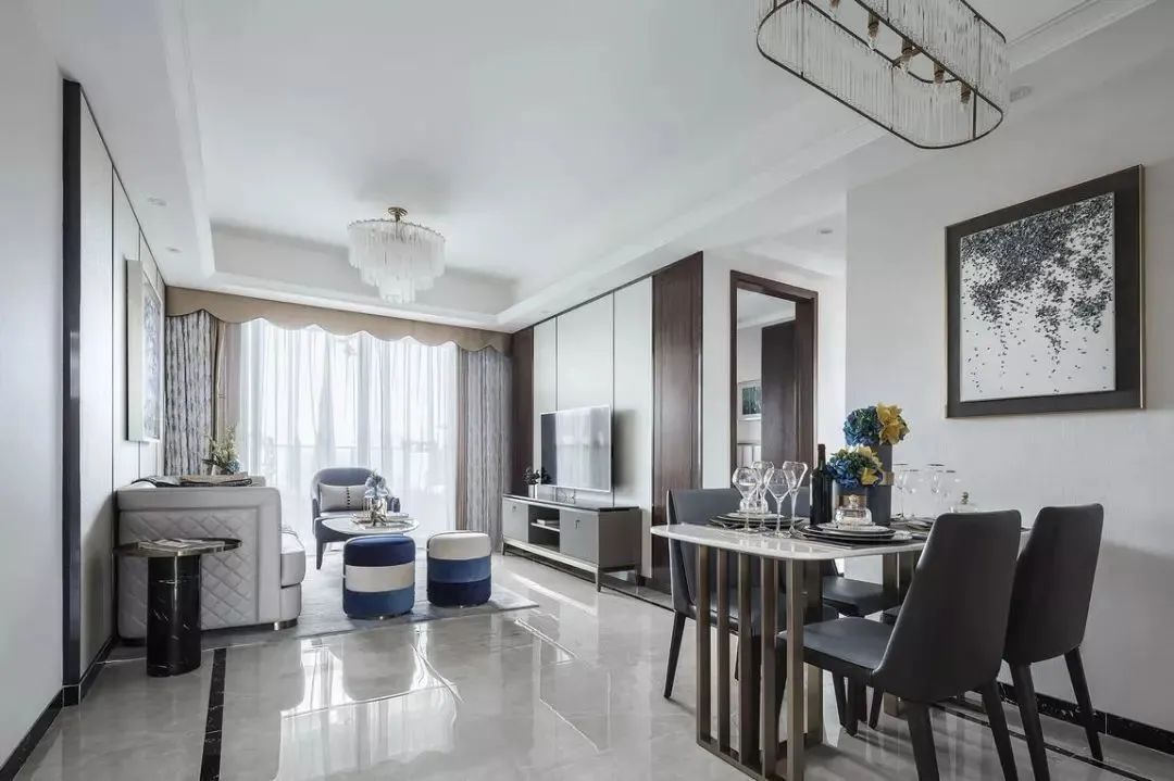 三居室新中式美居，轻奢儒雅的华丽气质|黄石装修 | 三居室