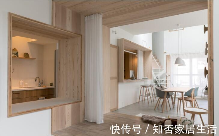 日本设计师的家,果然非同一般,窗台加宽做休闲区,室内窗双面用